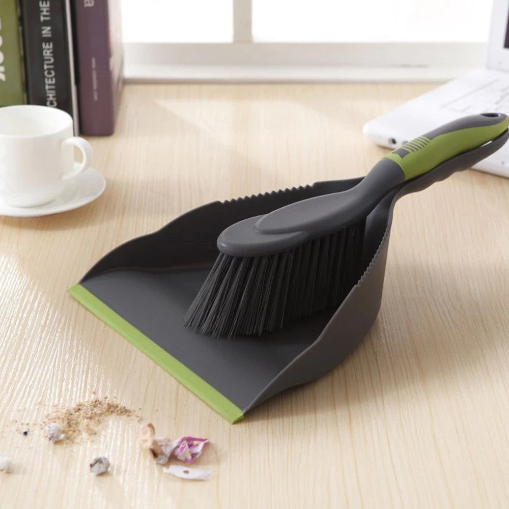 1 Set of Mini Desktop Cleaning Broom and Dustpan Household Keyboard Brush