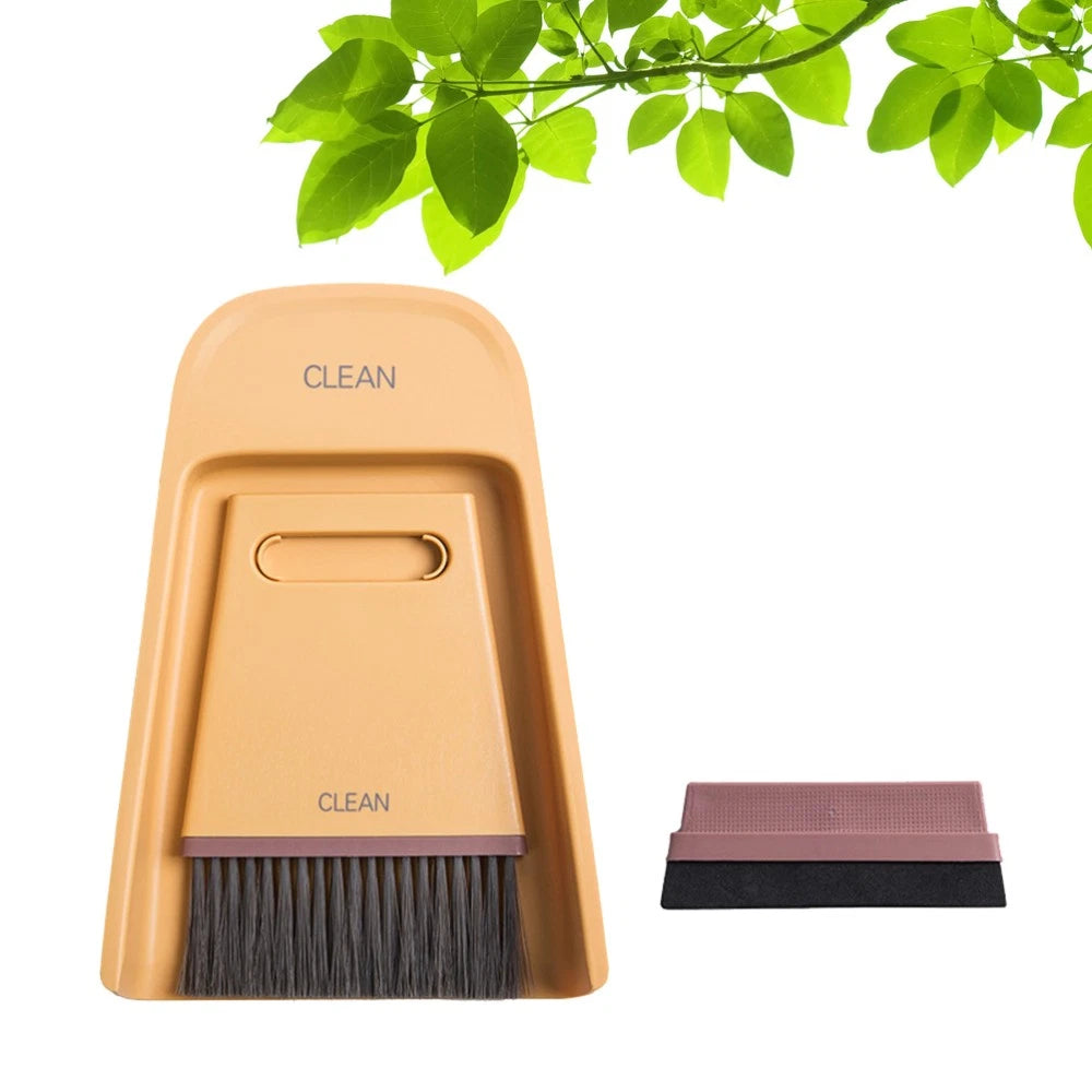 Travel Cleaning Broom Dustpan Set, Countertop Household Brush Tool Tools