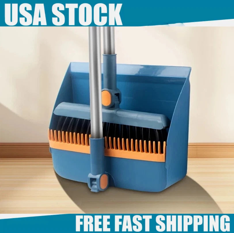 2p Set Of Brand New 3-in-1 Rotatable And Foldable Magnetic Suction Broom Dustp*