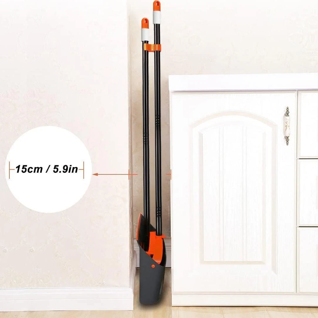 Elegant 52-Inch Long Handle Broom and Dustpan Set for Effortless Cleaning