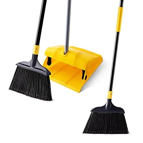 Commercial Broom and Dustpan Set with Windproof Cover Commercial Outdoor