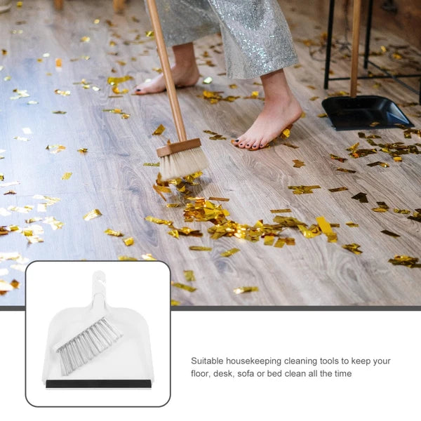 Mini Desktop Broom Set Small Dustpan and Child Hand Handheld with