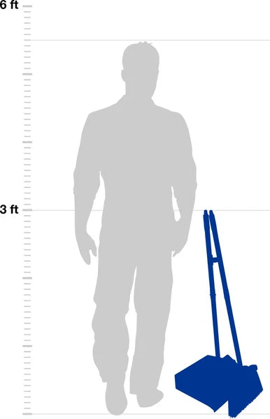 Duo-Pan Upright Dust Pan and Broom Broom Set with Clip for Floor Cleaning Res...