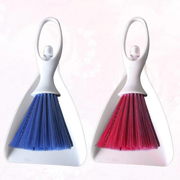 2 Sets Desktop Broom Table Dustpan Brush Counter Household Supplies Cleaner