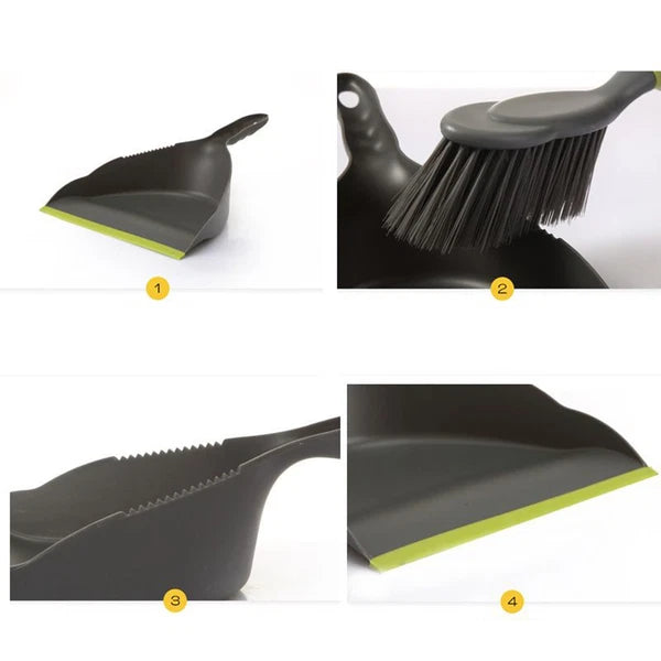Dust Broom And Pan Set Household Cleaning Kit Handheld Hand Broom And Pleasant