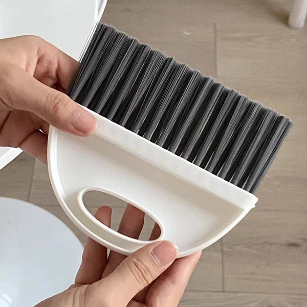 Mini Dustpan Set Child Portable Broom Tabletop Cleaning Brush and