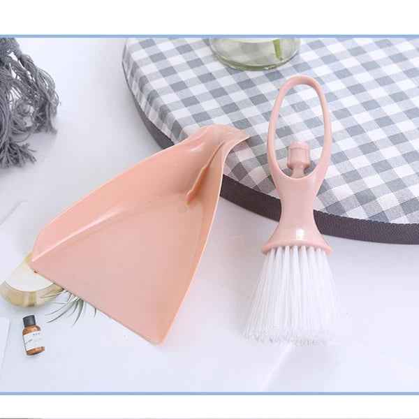 4 Sets Mini Broom Desktop Small Dustpan and Toddler Cleaning Kit Household