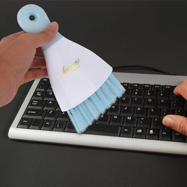 2 Pieces Convenient Small Dustpan Set Household Supplies Desktop Cleaner