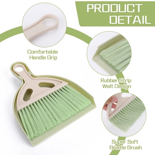 Small Broom And Dustpan Cleaning Set Mini Whisk Dustpan And Brush With Handle Po