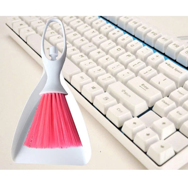 2 Sets Desktop Broom Small Dustpan Portable Brush Cleaning Tools Cleaner