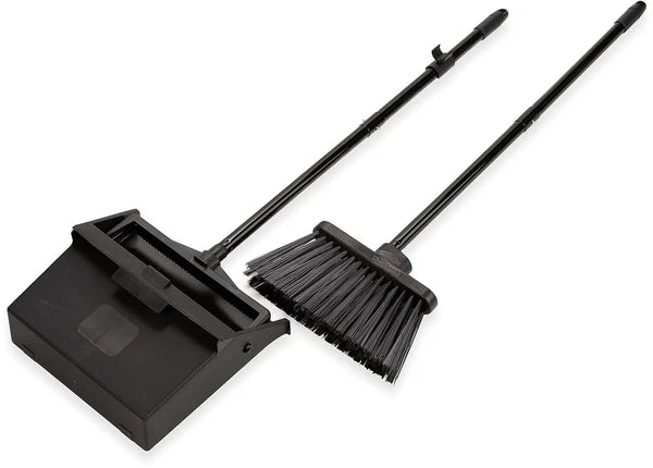 Lightweight Duo-Pan Broom Set with Pivoting Dustpan for Effortless Cleaning