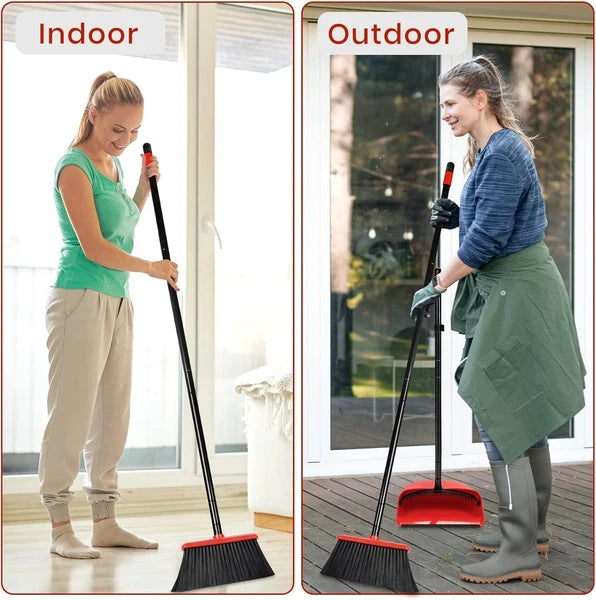 Broom dustpan set, suitable for home kitchen, office hall floor.