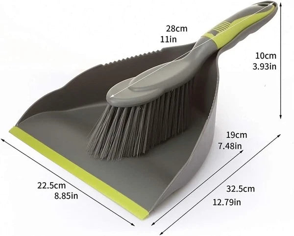 Dust Pan Broom - Dust Pans with Brush,Hand Broom and Dustpan Set,Dustpan and Bru