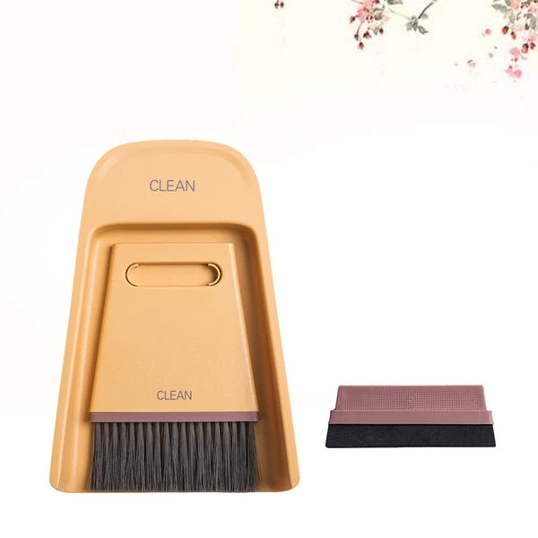 1 Set of Desktop Cleaning Tools Mini Broom Dustpan Wiper household Sweeping