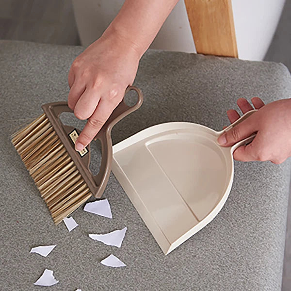 Elegant Mini Desktop CleaningE Brush Small Broom Dustpan Sweep Set Cleaning Tool