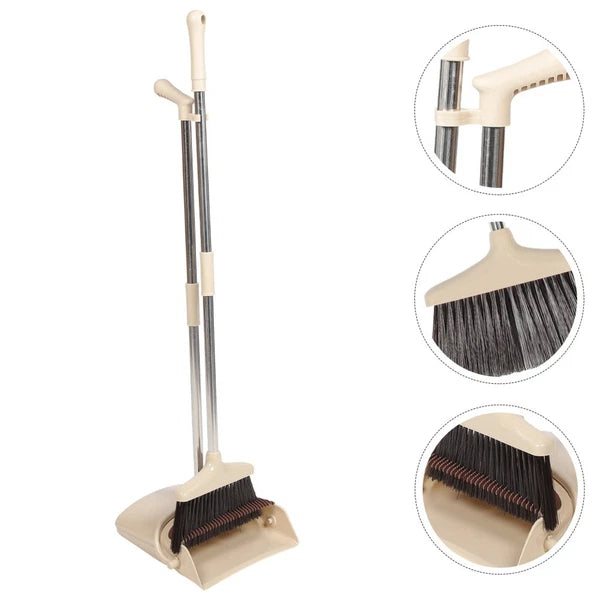Broom Dustpan Set Sweeping Brush Indoor Office Small Brushes for Cleaning