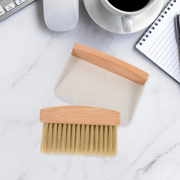 Desktop Cleaning Kit Miniature Dustpan Child Broom and Duster Whisk