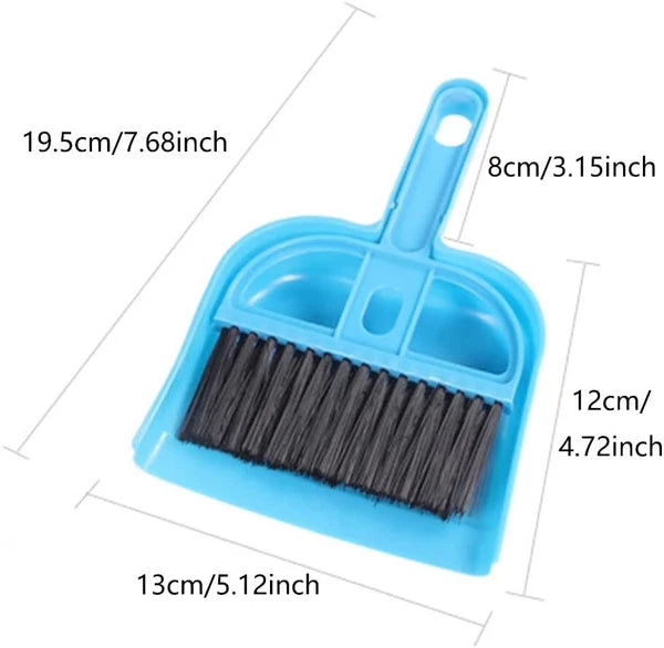 Mini set Broom And Scoop For Blower, Multi-Functional Portable Plastic 2 IN 1