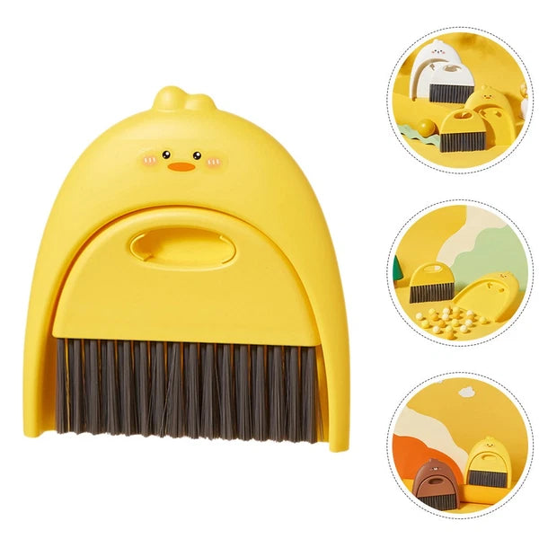 Mini Dustpan Broom Set Toddler Baby and Brush Small Hand Sweeping Countertop
