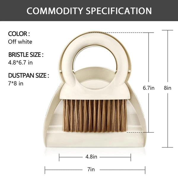 Mini Hand Broom and Dustpan Set Small Brush and Pan for Cleaning Home Camping...