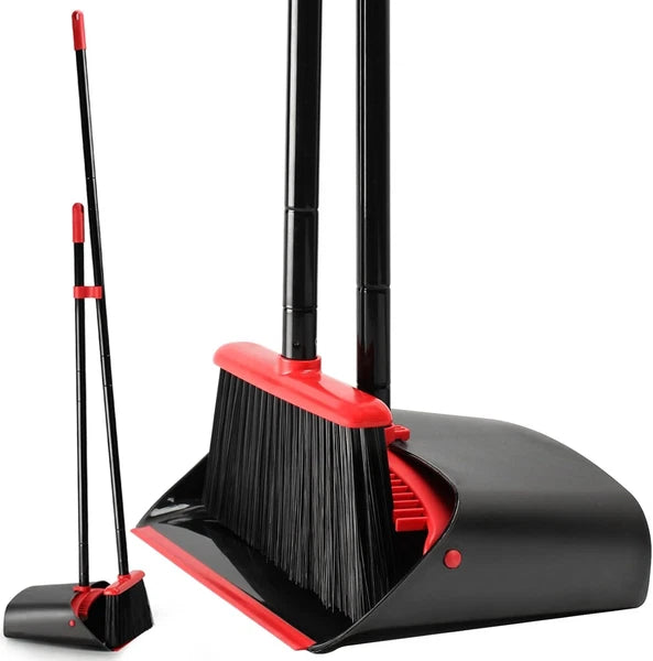 Broom dustpan set, suitable for home kitchen, office hall floor.