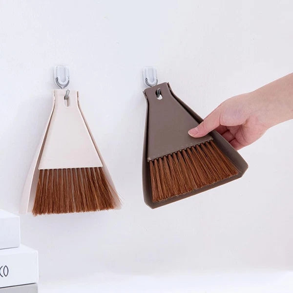 2set Mini Broom Dustpan Set Cleaning Brush for Desktop Small Spaces for Compu...