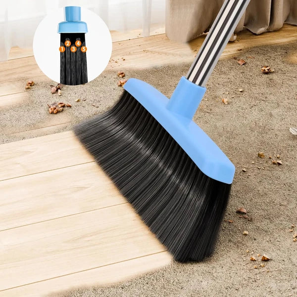 Broom and Dustpan Set for Home 2025 Indoor Outdoor Broom with Dustpan Combo Set