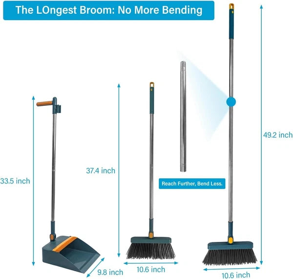 2PCS/Set Folding Dustpan Broom Set Magic Broom Cleaning Floor Cleaning Squeegee