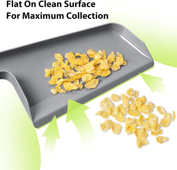 Mini Broom and Dustpan Set Handheld Small Brush Compact Portable Gray