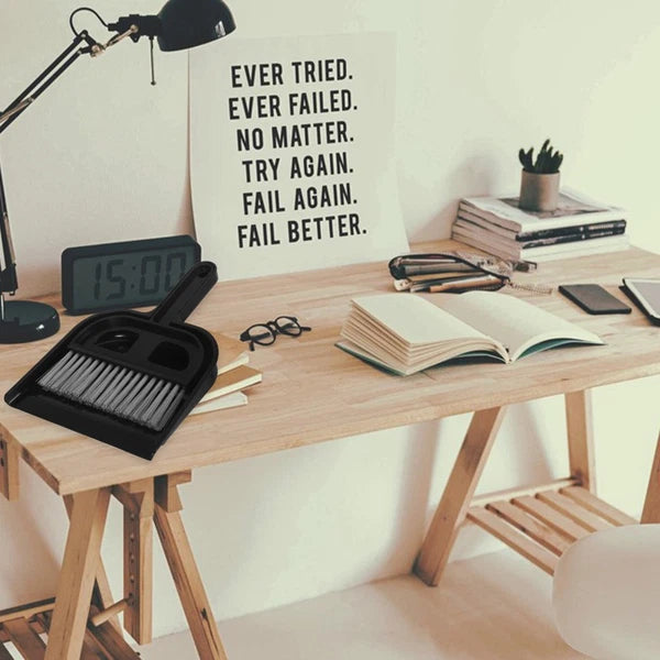 Broom Dustpan Set Small Sweeping Countertop Brush Car Cleaning Interior