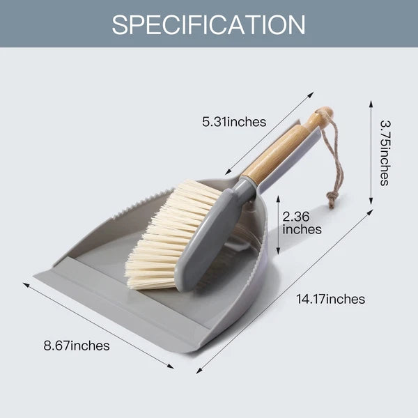 Small Dustpan and Brush Set Mini Broom and Dustpan Set Pet Dustpan Hand Broom...