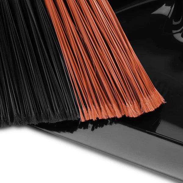 BROOM DUST PAN SET Angle Broom with Steel Handle Indoor-Outdoor