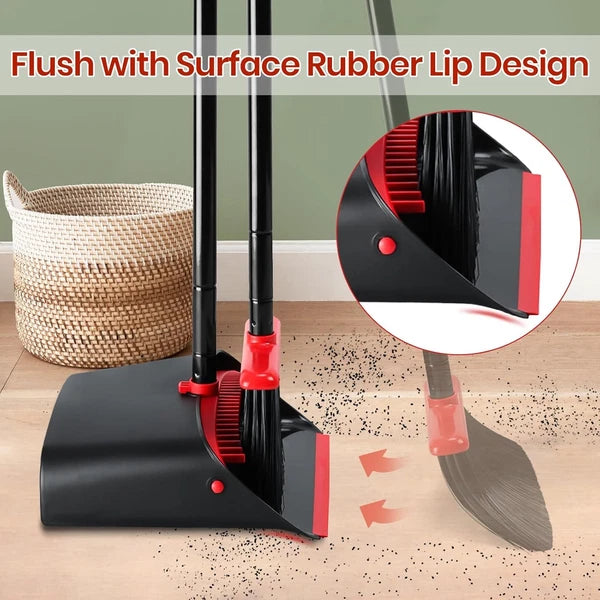 Broom dustpan set, suitable for home kitchen, office hall floor.