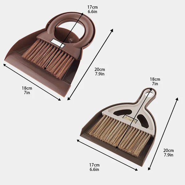 Elegant Mini Desktop CleaningE Brush Small Broom Dustpan Sweep Set Cleaning Tool