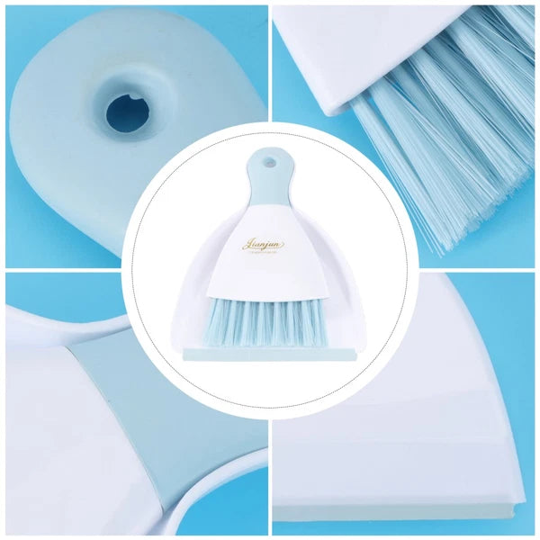 2 Pieces Convenient Small Dustpan Set Household Supplies Desktop Cleaner