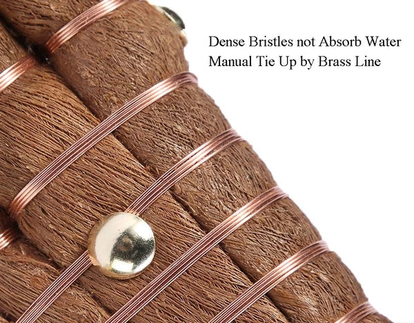 Mini Metal Dustpan and Brush Set Natural Bristle Hand Broom for Fireplace