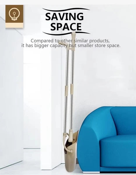 Broom and Dustpan Set, Broom with Dustpan Combo Set, Brooms for Sweeping Indoor,