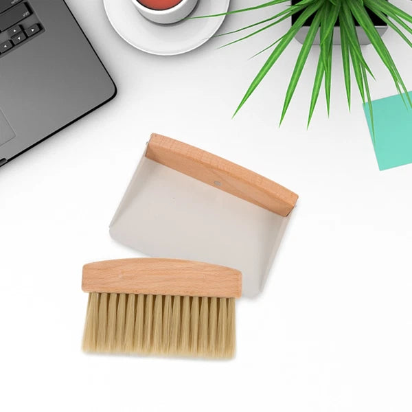 Desktop Cleaning Kit Miniature Dustpan Child Broom and Duster Whisk