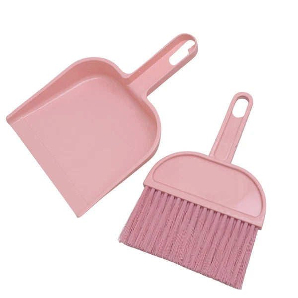 Mini Broom Dustpan Set Brush Desktop Cleaning Tools for Housekeeping Pet Hair