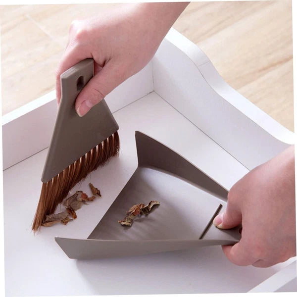 2set Mini Broom Dustpan Set Cleaning Brush for Desktop Small Spaces for Compu...