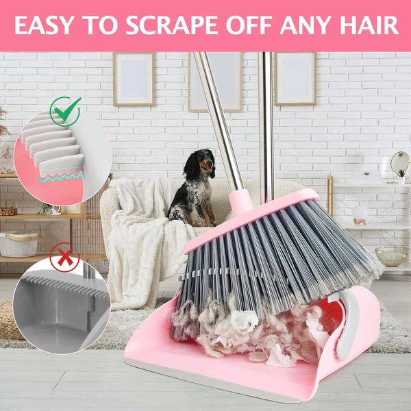 Broom Dustpan Set Dustpans Combo Home Heavy Dust Long Handle Pan Kitchen Office