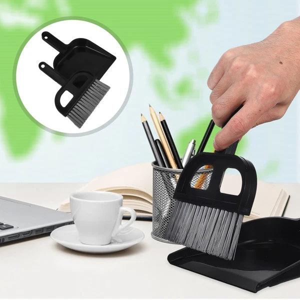 Broom Dustpan Set Small Sweeping Countertop Brush Car Cleaning Interior