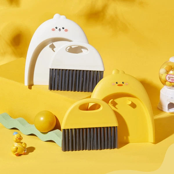 Mini Dustpan Set Baby Child Tabletop Cleaning Brush and Small Broom with