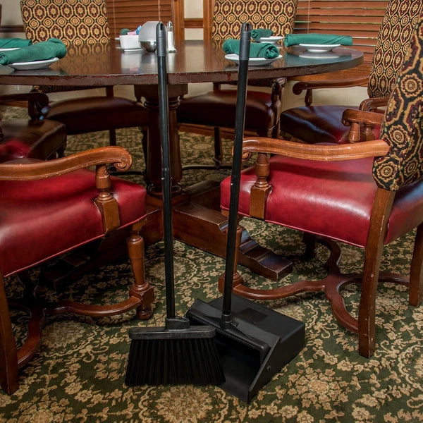 Lightweight Duo-Pan Broom Set with Pivoting Dustpan for Effortless Cleaning