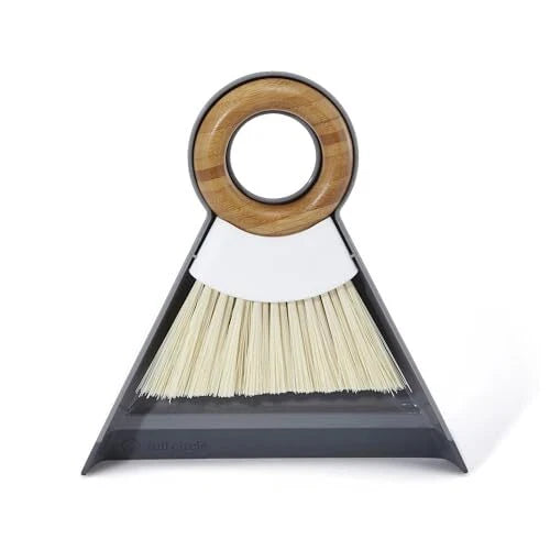 Tiny Team Mini Brush and Dustpan Set Compact Eco-Friendly Cleaning Tools
