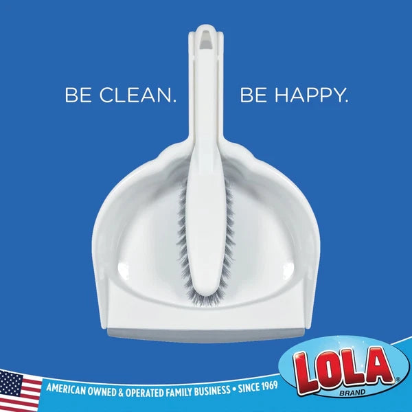 Lola Products Clip On Dust Pan & Brush Set, wsy Dust, Dirt & Debris Catchi...