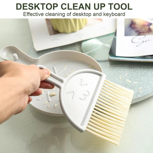 Broom with Dustpan Combo and Set Long Handle Kitchen Brooms and Brush Standing