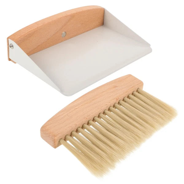 Desktop Cleaning Kit Miniature Dustpan Child Broom and Duster Whisk