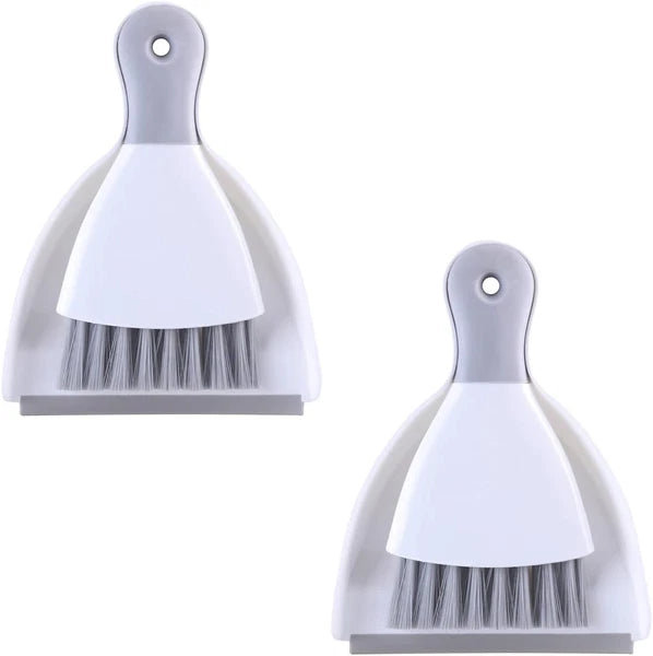 Small dustpan and brush set, broom and dustpan with rubber edge