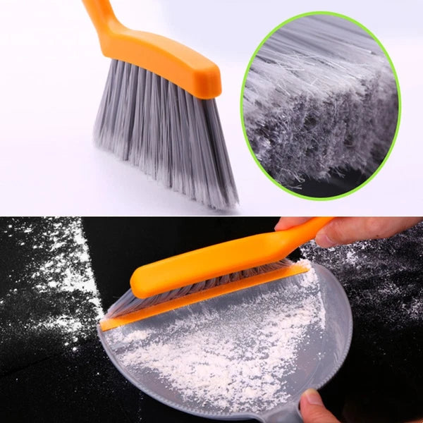 3 Count Mini Broom Set Dust Pan and Brushes Desktop Hand Dustpan Small